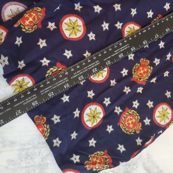 Vintage Pendleton Shirt 16 XL Button up Classic Navy Nautical Rayon Short Sleeve - Picture 5 of 8